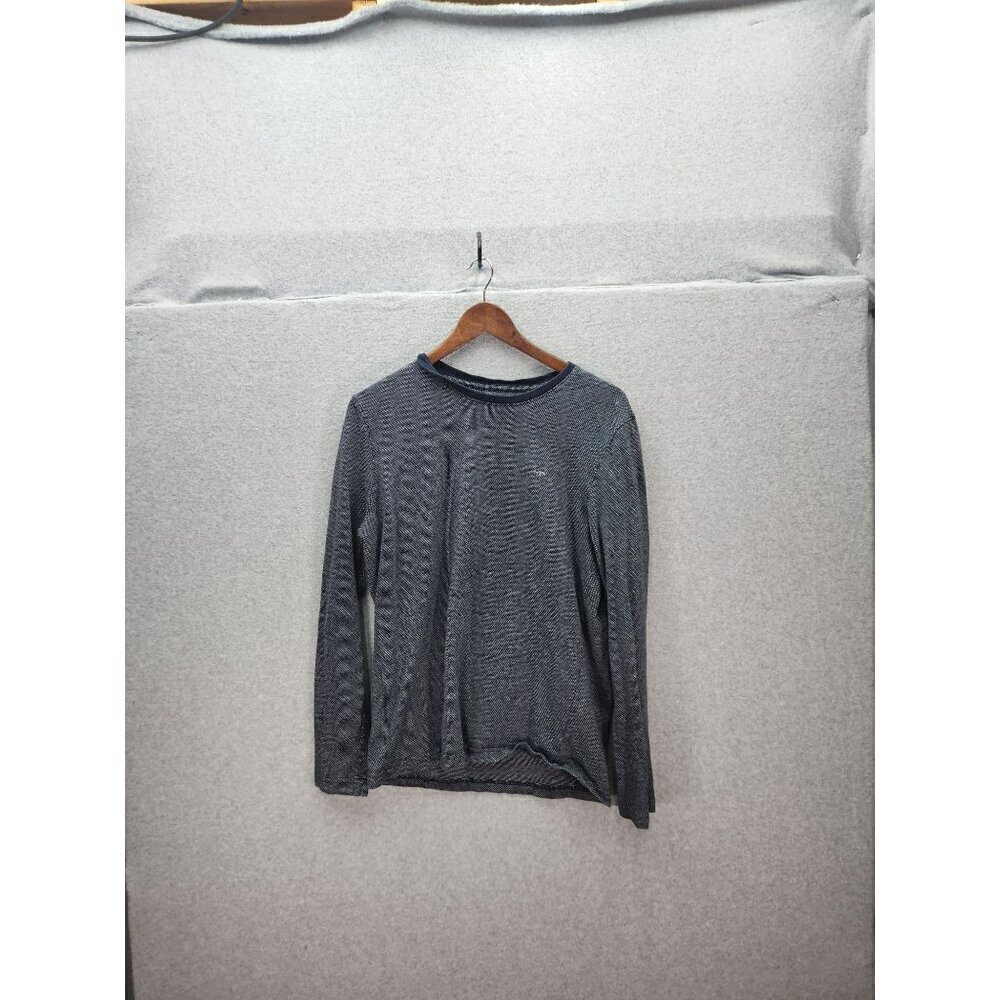 Michael Kors Mens Medium Long Sleeve‎ Cotton Sweater Gray & Blue